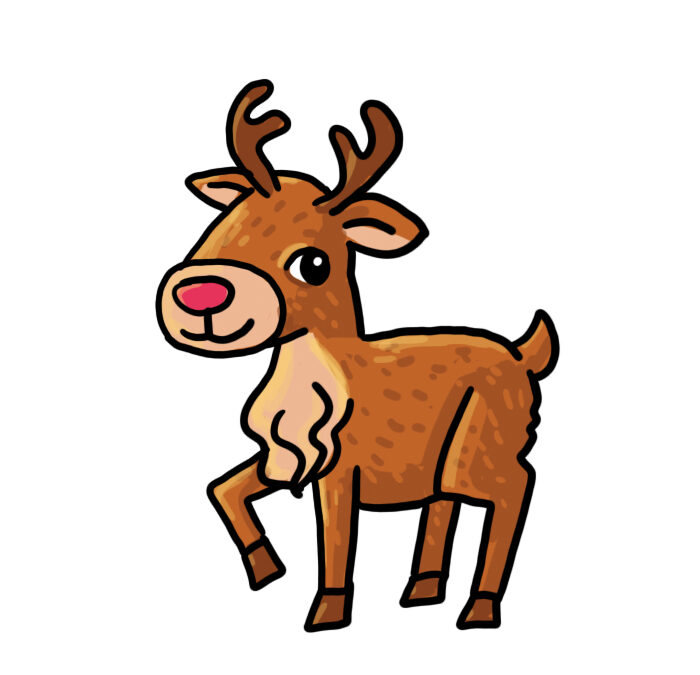 Learn How to Draw a Cute Reindeer — Easy Christmas Drawing for Kids & Beginners